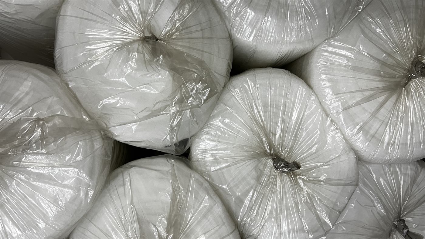 Rollos de guata embalados